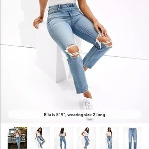 America eagle mom jean size 0